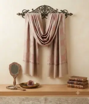 Ladies Designer - Shawl - Embroidered - Wool - Des - 01