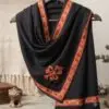 Ladies Designer - Shawl - Embroidered - Wool - Des - 02