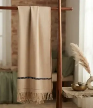 Gents Designer - Shawl - Embroidered - Wool - Des - 03