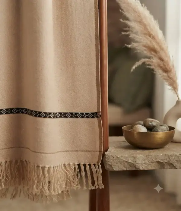 Gents Designer - Shawl - Embroidered - Wool - Des - 03